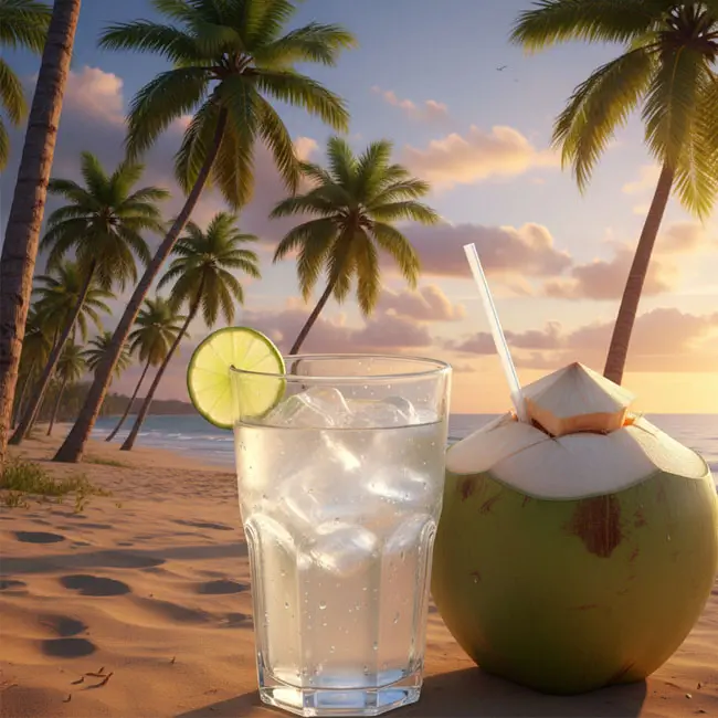 Água de Coco Fresca – Beginner-friendly drink recipe from Guinea-Bissau