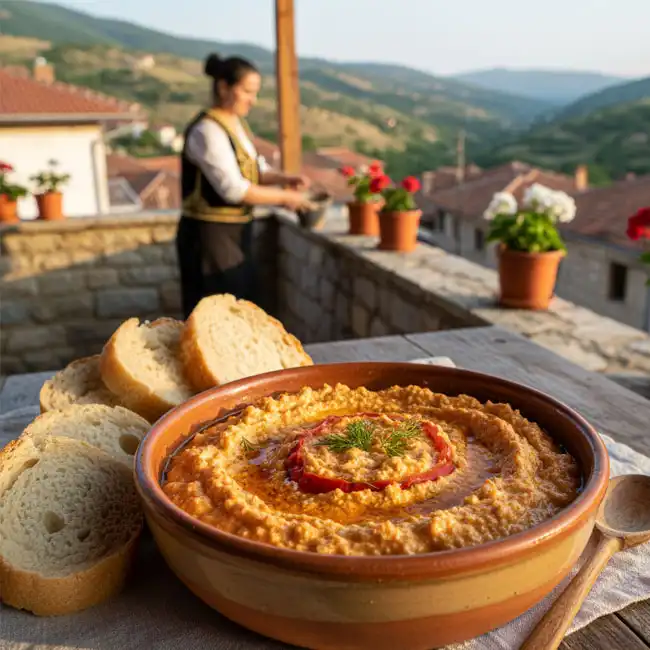Fërgesë e Tiranës me Speca – Famous appetizer recipe from Albania