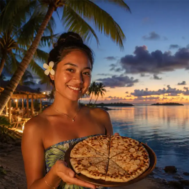 Almond & Coconut Tuvaluan Flatbread – Low-Carb bread recipe from Tuvalu