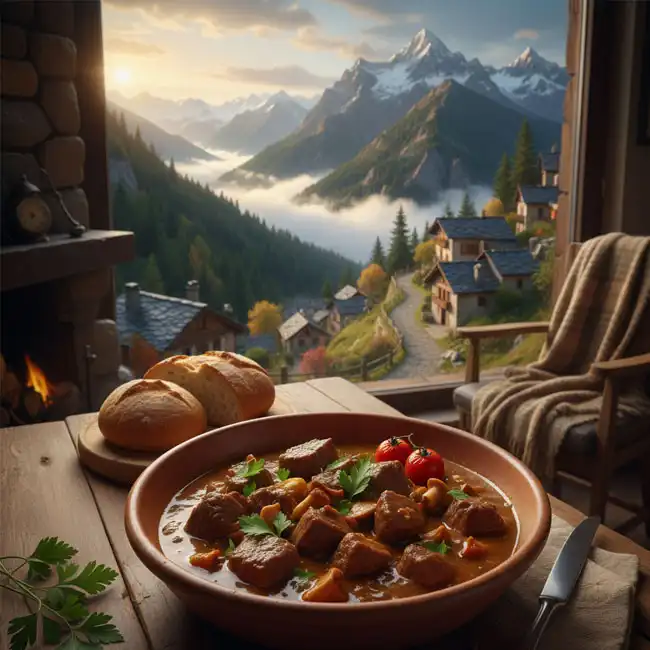 Fricandó amb Bolets – Popular soup recipe from Andorra