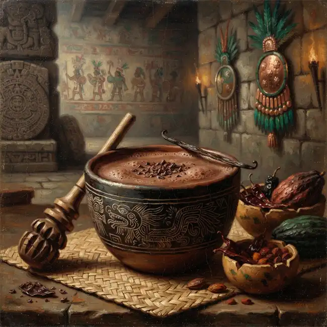 Aristocratic Mexican Cacao & Vanilla Heritage Infusion – noble elixirs & teas drink recipe from Mexico