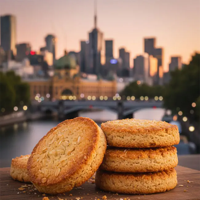 Chewy Australian Anzac Biscuits – Tasty dessert recipe from Australia