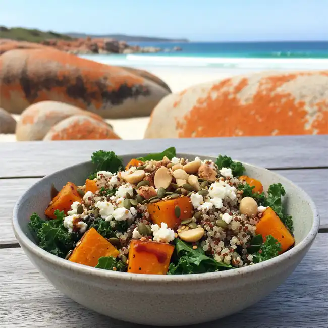 Roasted Pumpkin & Feta Power Bowl – Tasty salad recipe from Australia