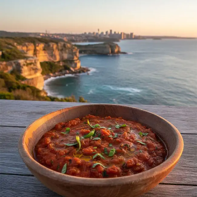 Slow-Cooked Australian Tomato Comfort Sauce – Specialty sauce recipe from Australia