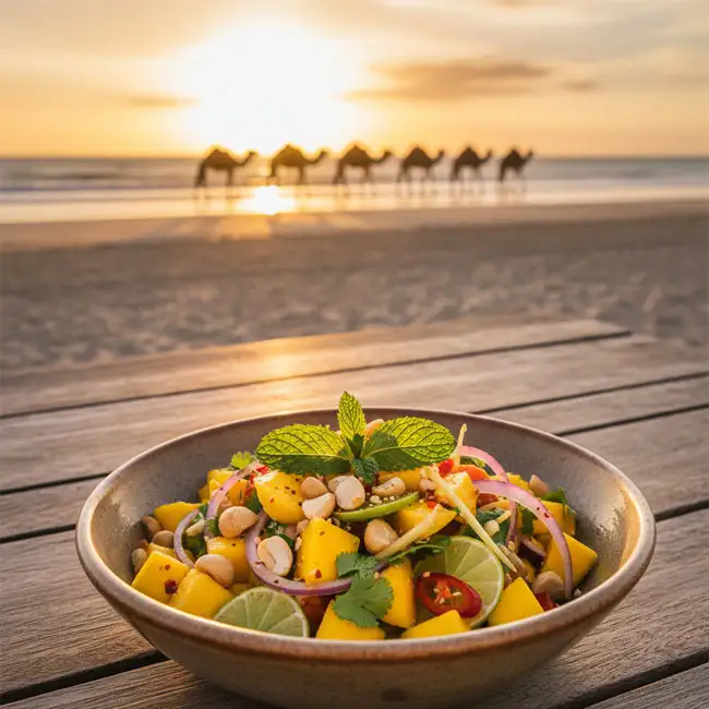  Spicy Mango & Macadamia Salad – Flavorful salad recipe from Australia