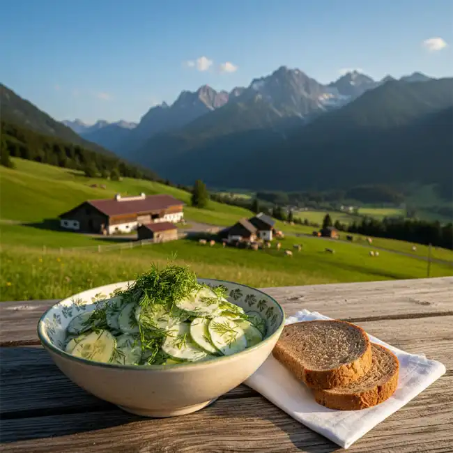 Gurkensalat – Famous salad recipe from Austria