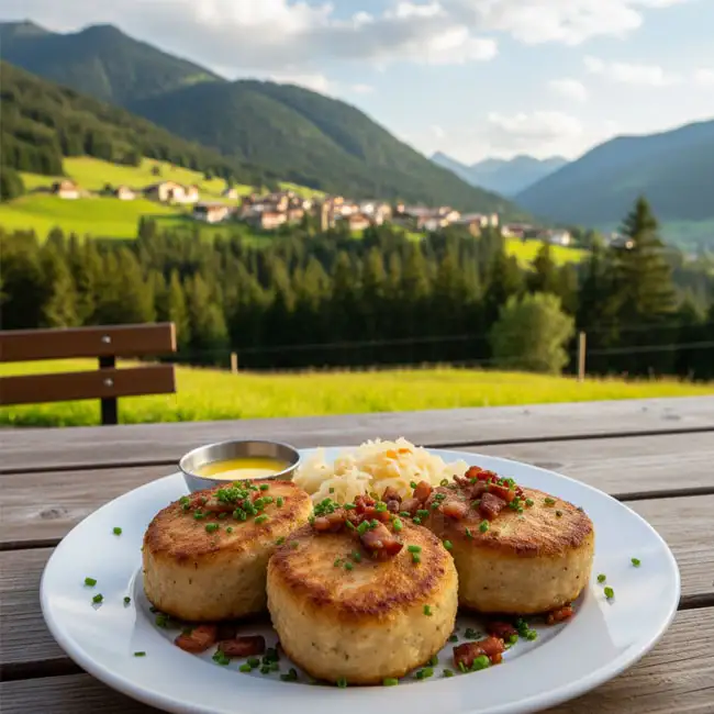 Tiroler Speckknödel – Famous appetizer recipe from Austria