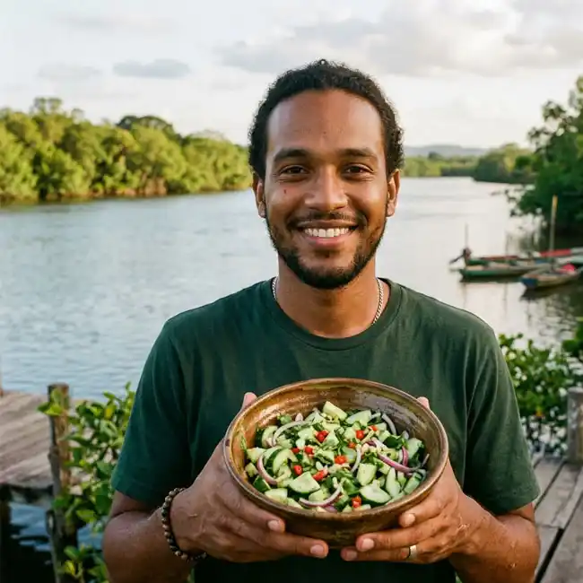 Authentic Trinidad Cucumber Chow – Budget-Friendly salad recipe from Trinidad and Tobago
