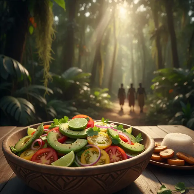 Avocado and Tomato Salad – Easy salad recipe from Gabon