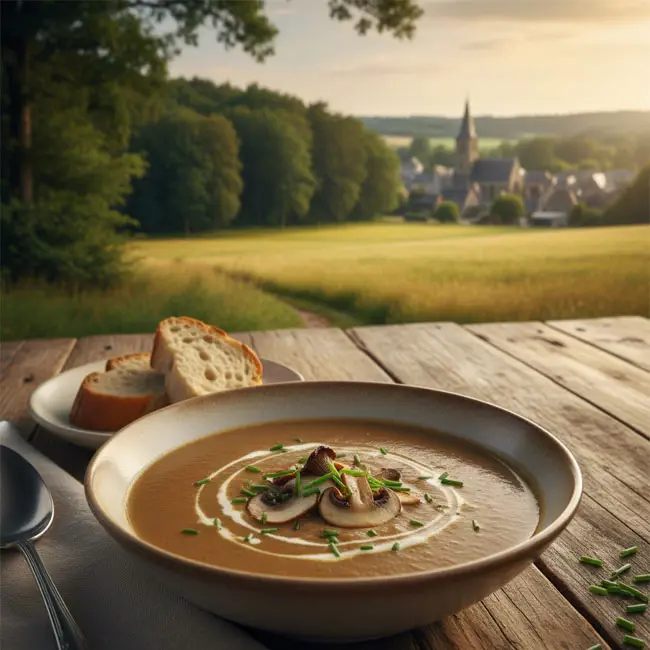 Belgian Mushroom Velouté Soup – Famous soup recipe from Belgium