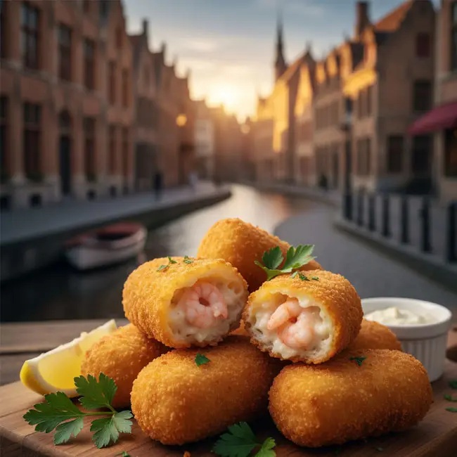 Belgian Shrimp Croquettes – Popular appetizer recipe from Belgium