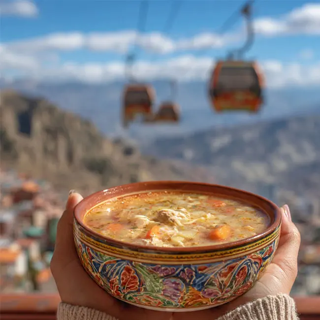 Keto Andean Chicken Vegetable Soup – Sugar-Free soup recipe from Bolivia