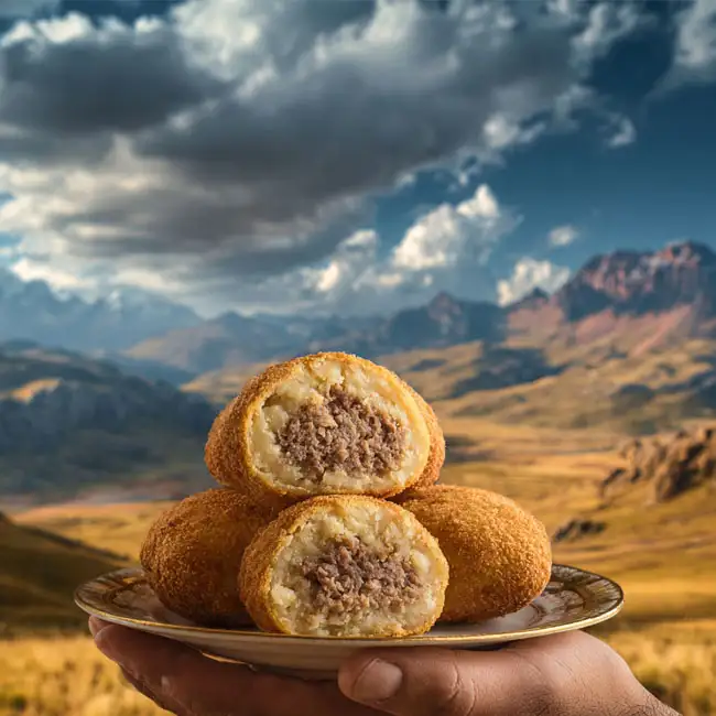 Papa Rellena a la Boliviana – Sugar-Free appetizer recipe from Bolivia