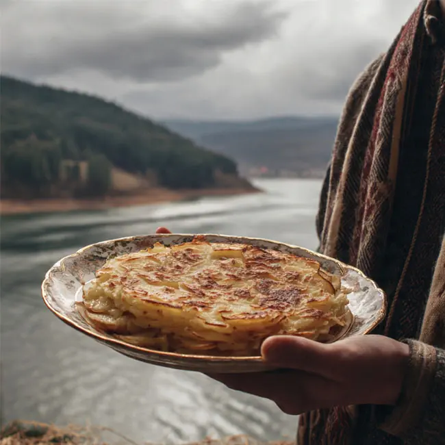 Bosnian Potato Pie – Dinner main dish recipe from Bosnia and Herzegovina