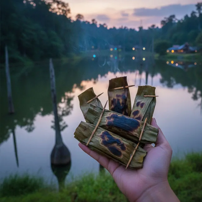 Aromatic Grilled Fish Parcels – Low-Carb appetizer recipe from Brunei