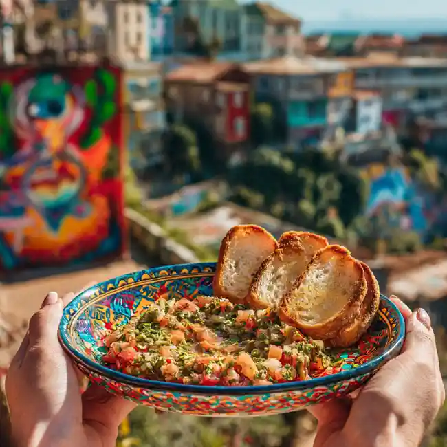 Authentic Pebre Sauce with Toasted Marraqueta – Specialty appetizer recipe from Chile