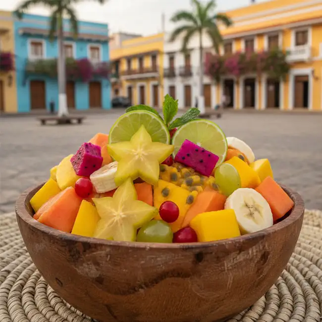 Colombian Fresh Fruit Salad with Lime Touch – Healthy dessert recipe from Colombia