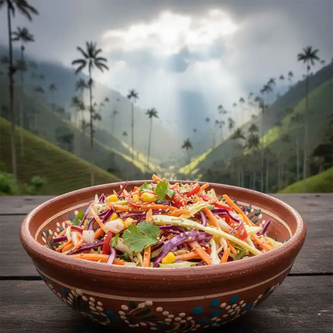 Ensalada de Payaso – Vegetarian salad recipe from Colombia