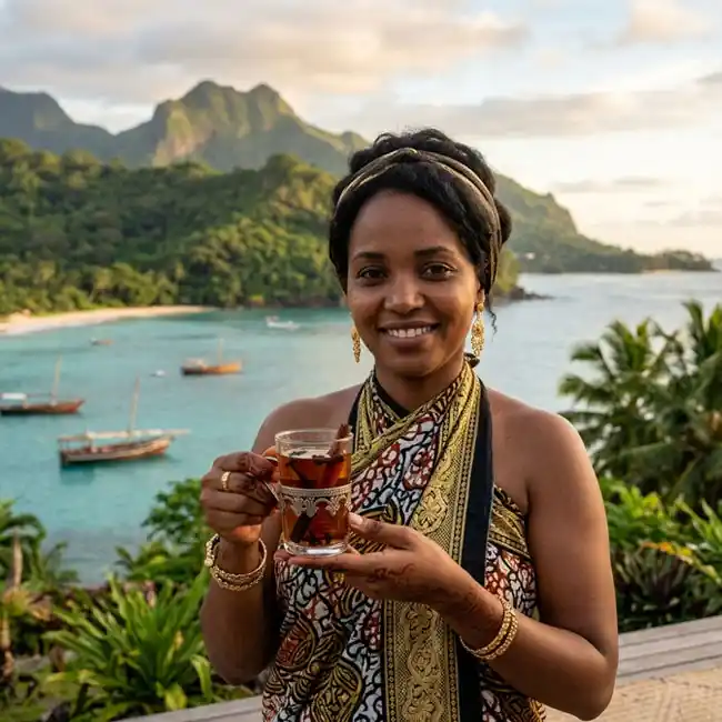 Comorian Vanilla Spice Tea – One-Pot drink recipe from Comoros