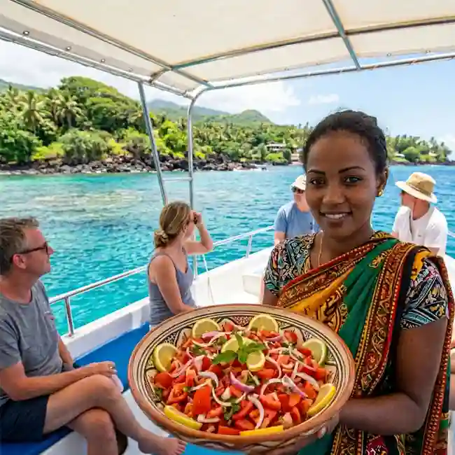 Fresh Tomato Onion Citrus Salad – One-Pot salad recipe from Comoros