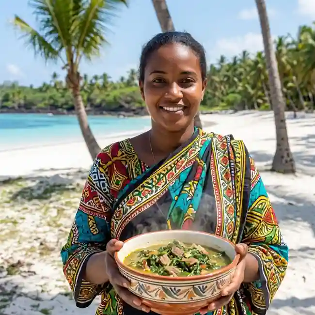 Island Green Romazava – Minimal Cleanup soup recipe from Comoros