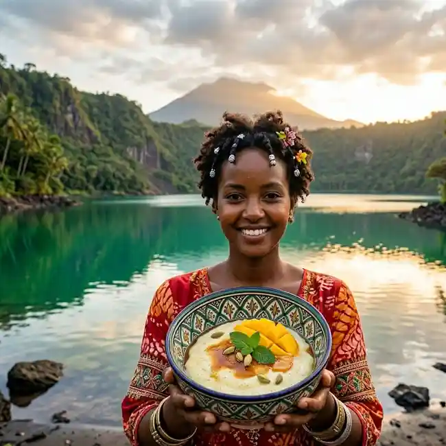 One-Pan Vanilla & Coconut Rice Pudding – Minimal Cleanup dessert recipe from Comoros
