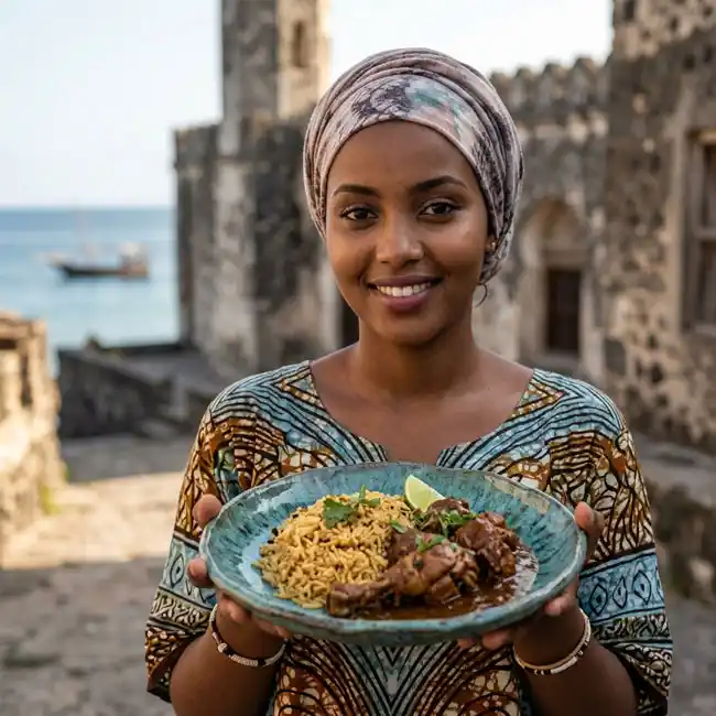 Poulet au Riz – One-Pan main dish recipe from Comoros