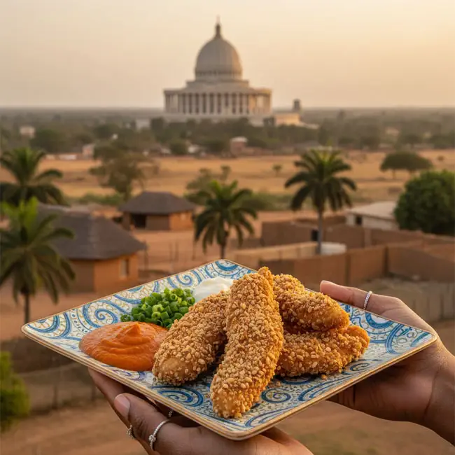 Peanut-Crusted Chicken Tenders – Fitness appetizer recipe from Côte d’Ivoire