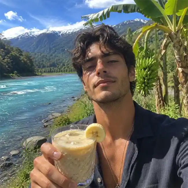 Creamy Chilean Leche con Plátano – Tasty drink recipe from Chile