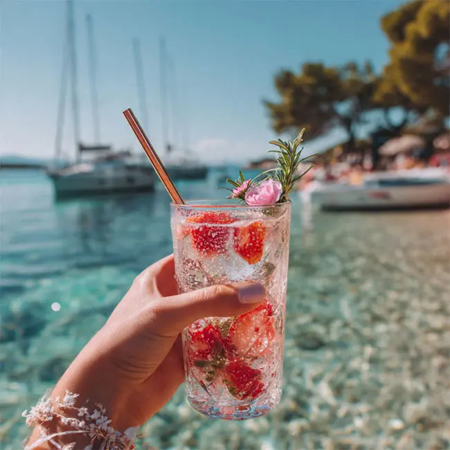 Strawberry & Rose Water Refresher – Specialty drink recipe from Croatia