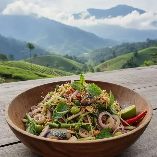Crunchy Malaysian Herb & Vegetable Salad – Festive salad recipe from Malaysia
