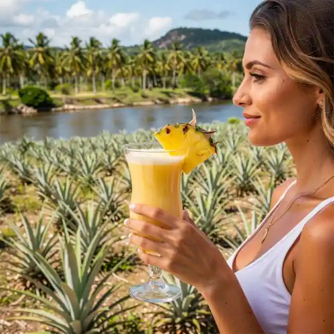 Pineapple Coconut Refresher – Celebration drink recipe from Cuba