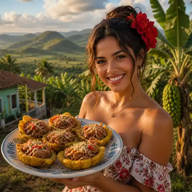 Tostones Rellenos – Holiday appetizer recipe from Cuba