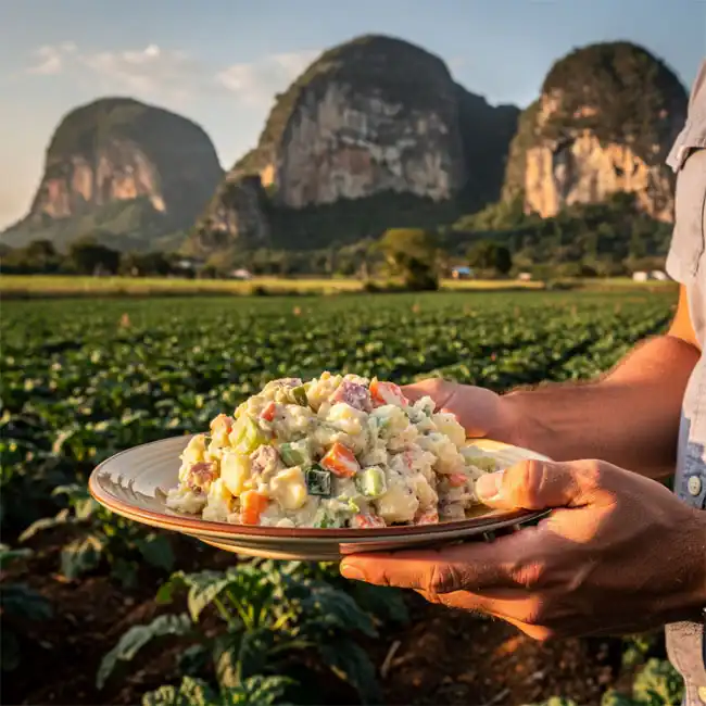 Cuban Potato Salad – Celebration salad recipe from Cuba