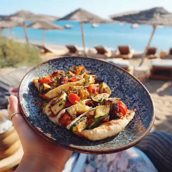 Grilled Vegetable & Pita Bites – Celebration snack recipe from Cyprus