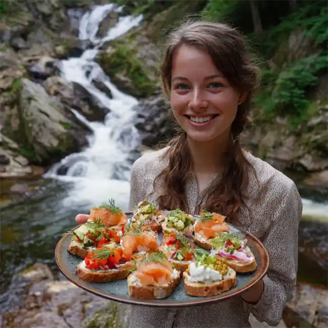 Obložené Chlebíčky – Under $5 appetizer recipe from Czechia