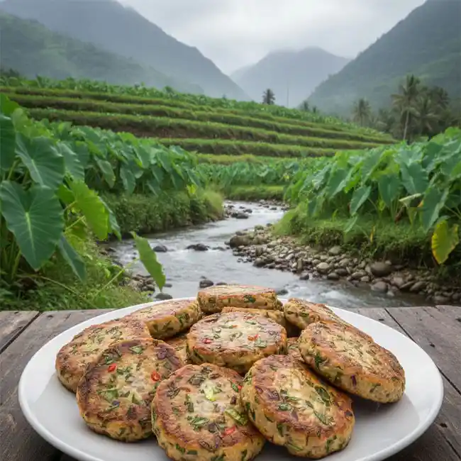 Taro & Herb Island Patties – Specialty snack recipe from Fiji