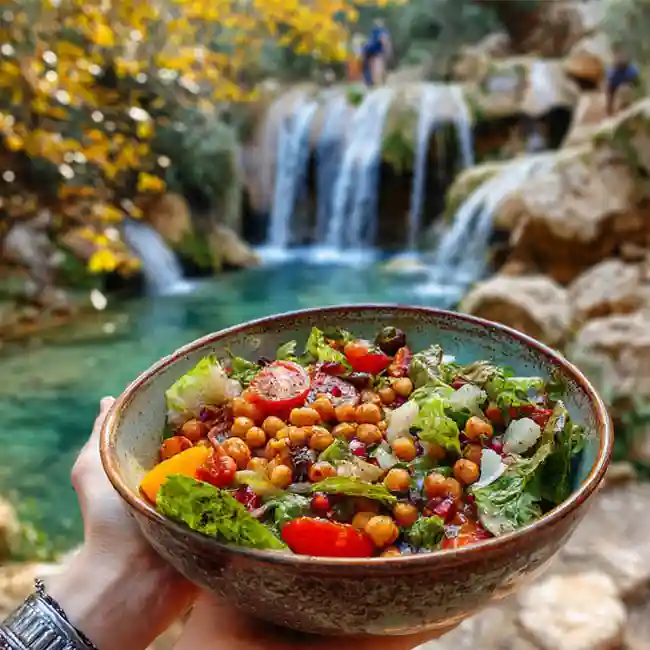 Fresh Herb & Chickpea Cypriot Salad – Celebration salad recipe from Cyprus