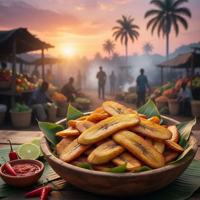 Gabonese Fried Plantains – Easy snack recipe from Gabon