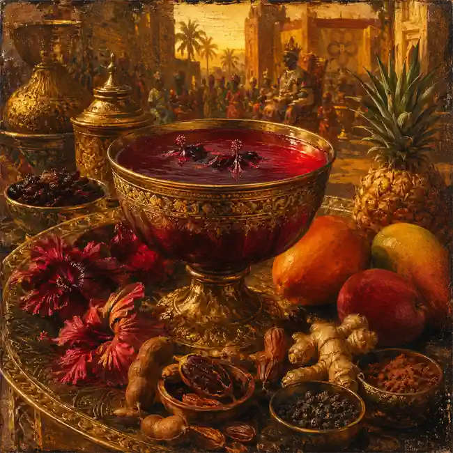 Sovereign Hibiscus & Velvet Tamarind Court Nectar – noble elixirs & teas drink recipe from Ghana