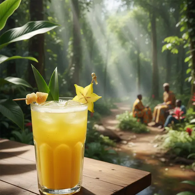 Ginger Pineapple Juice – Easy drink recipe from Gabon