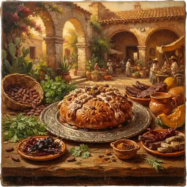 Golden Colonial Mexican Spice Bread – artisan royal bread recipe from Mexico