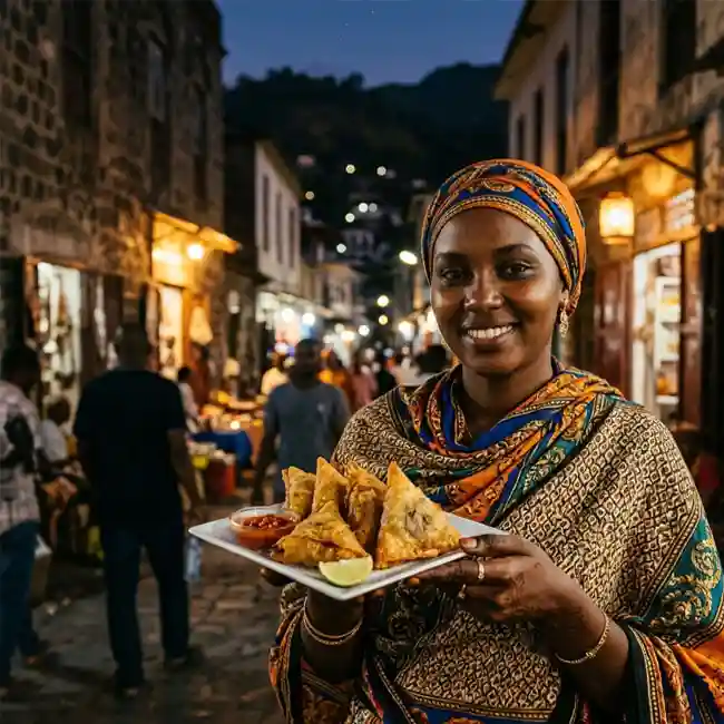 Golden Comorian Beef Sambusas – One-Pot appetizer recipe from Comoros