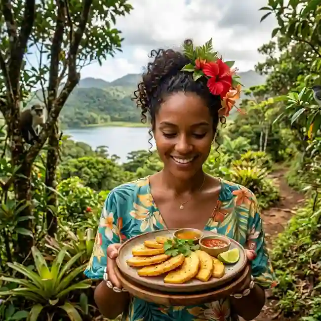 Golden Grenadian Fried Breadfruit – Healthy appetizer recipe from Grenada