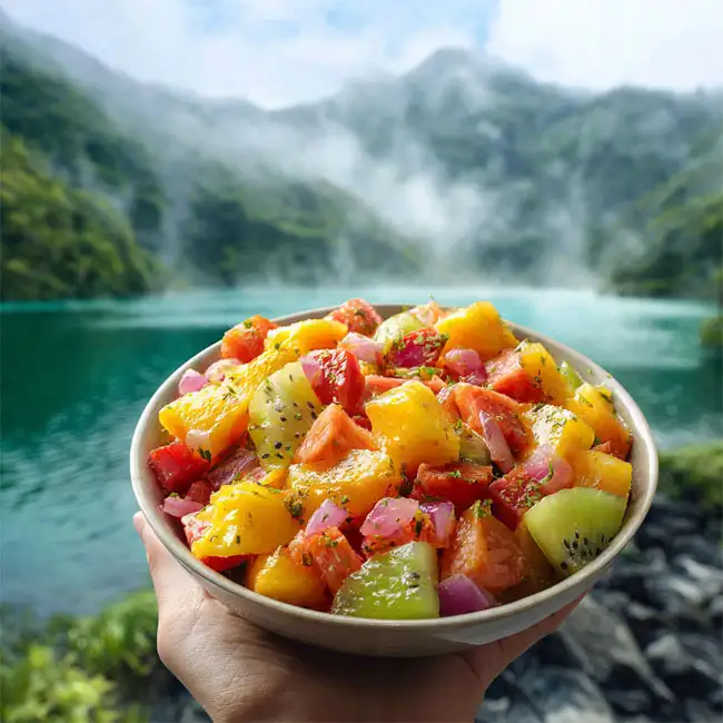 Spiced Island Fruit Salad with Lime & Mint – Lifestyle dessert recipe from Grenada