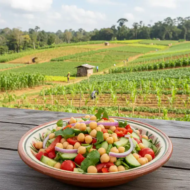 Guyanese Channa & Fresh Vegetable Salad – Lifestyle salad recipe from Guyana
