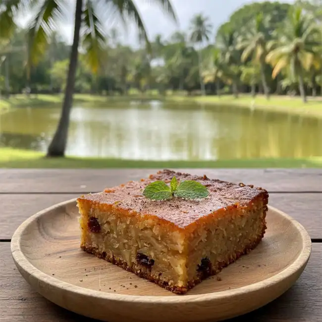 Low-Sugar Cassava Pone – Vegetarian dessert recipe from Guyana