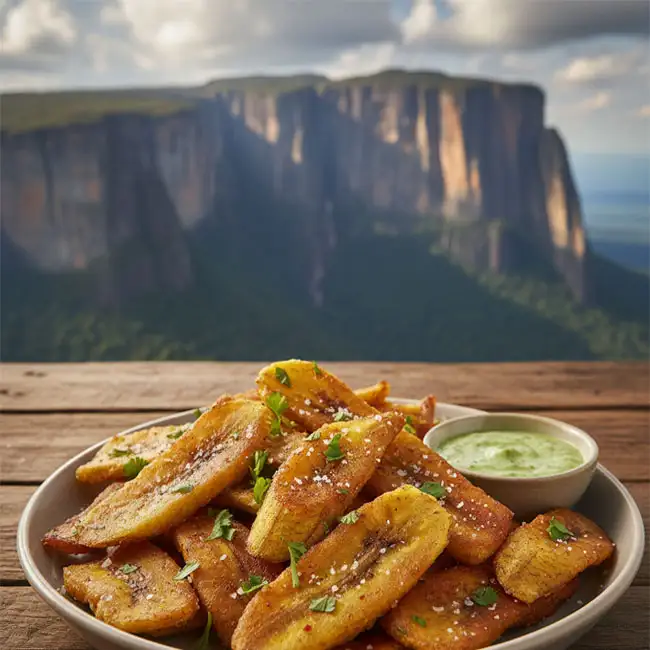 Savory Guyanese Fried Plantain Bites – Vegetarian snack recipe from Guyana