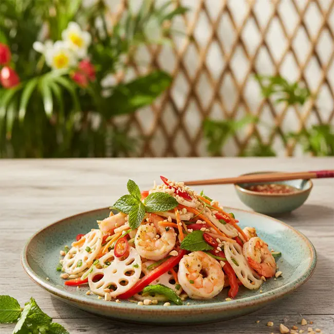 Gỏi Ngó Sen – Original salad recipe from Vietnam