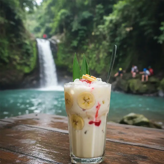 Creamy Banana Coconut Drink – Quick drink recipe from Indonesia